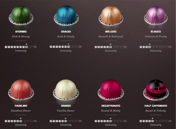 nespresso vertuoline pods canada