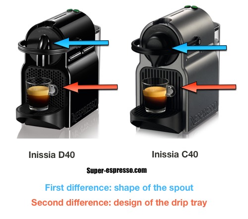 Nespresso Inissia C40 vs D40