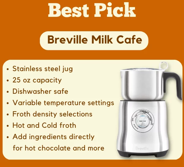 Milk frother without non stick coating