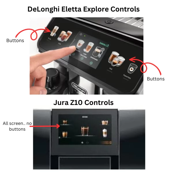 Jura Z10 vs DeLonghi Eletta Explore - Top 7 Differences