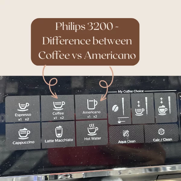 Philips 3200 Coffee vs Americano