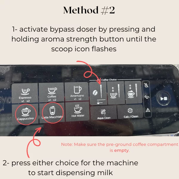 Philips 3200 LatteGo How To Froth Milk Only