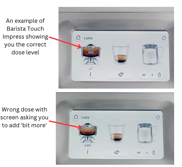 Breville Barista Touch vs Barista Touch Impress Controls