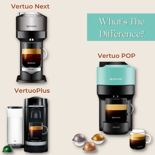 Nespresso Vertuo Next vs Plus vs Pop: complete feature comparison 