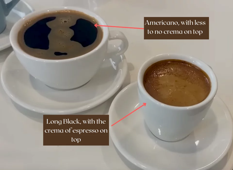 Americano vs Long Black