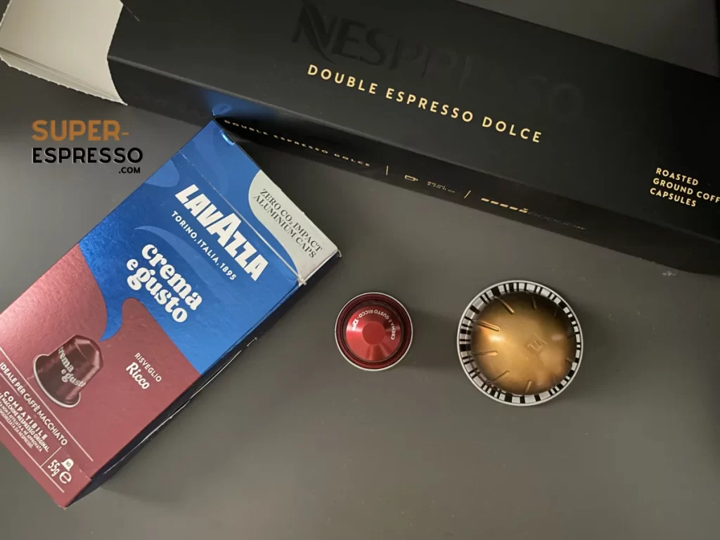 Nespresso Lavazza Pod and Nespresso Vertuo Pod