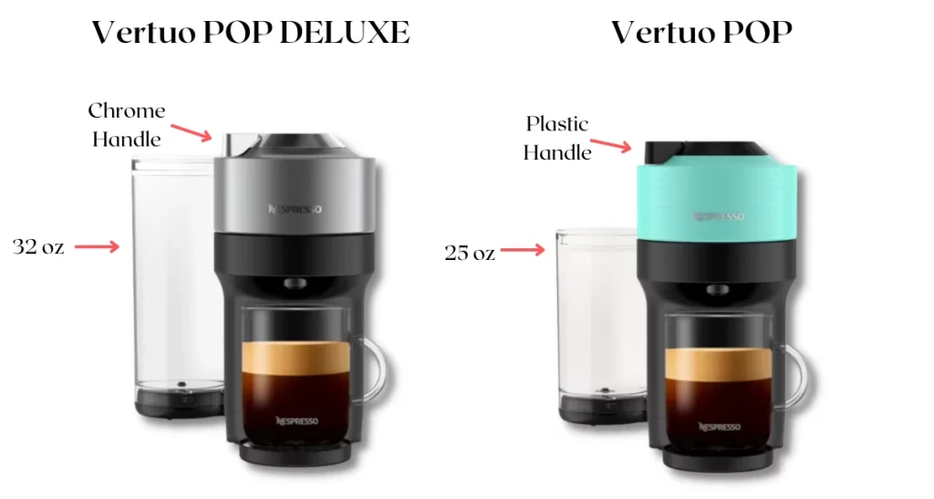 Nespresso Vertuo Pop vs Deluxe