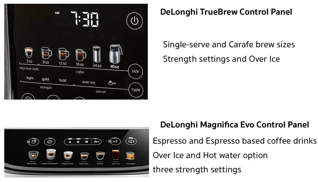 delonghi truebrew vs magnifica evo