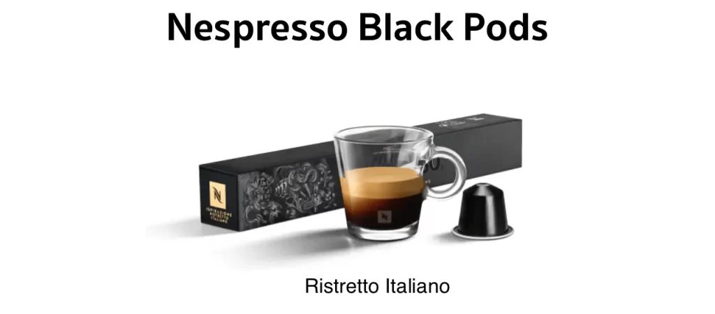 Black Nespresso Pod