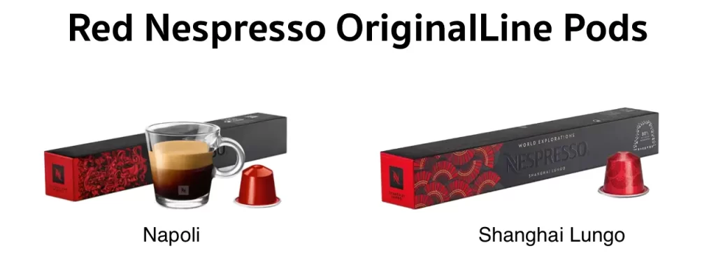 Red Nespresso OriginalLine Pods