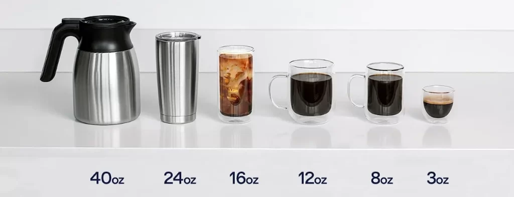 DeLonghi TrueBrew Cup Sizes