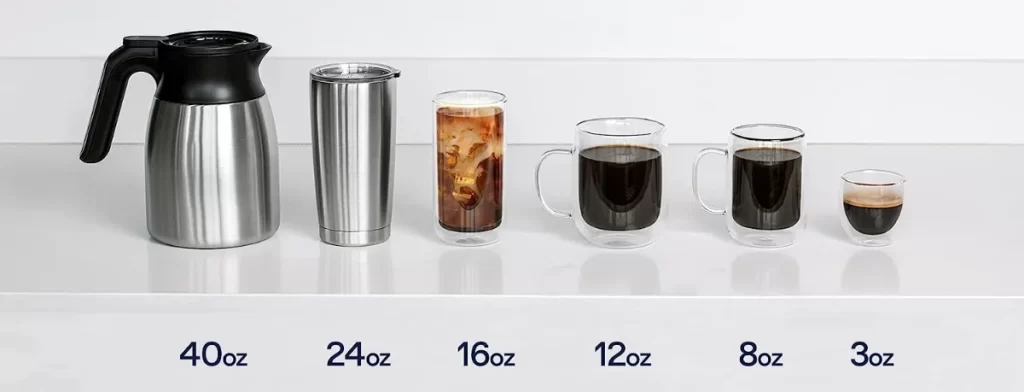 delonghi truebrew cup sizes