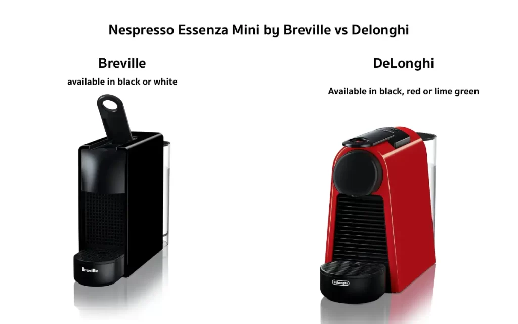 nespresso breville vs delonghi essenza mini