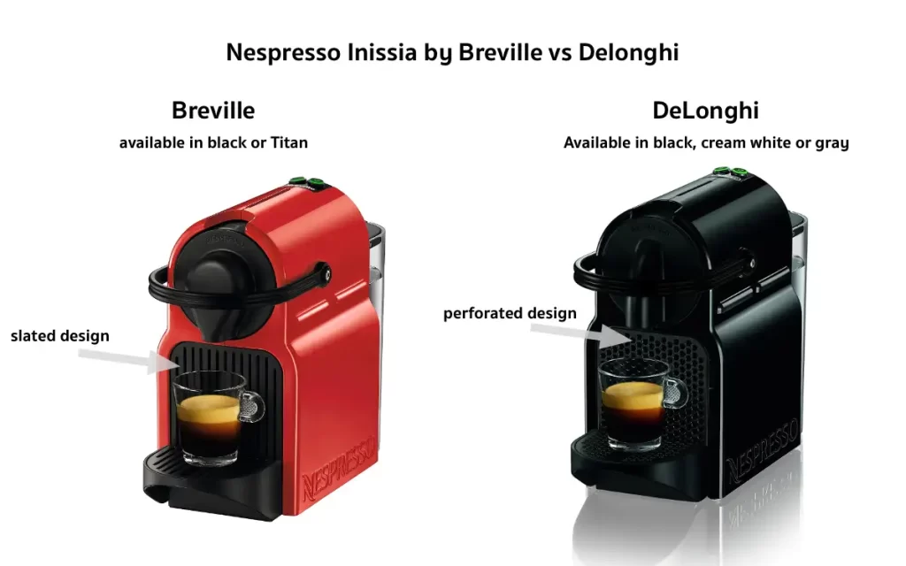 Nespresso Inissia Breville vs Delonghi