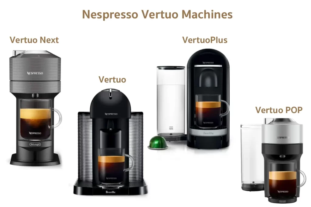 difference between nespresso vertuo machines