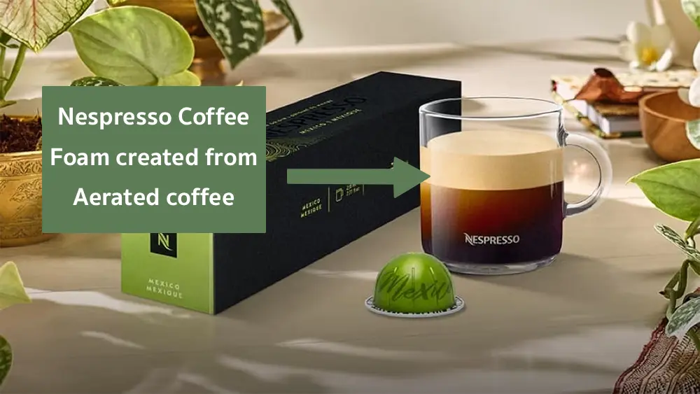 Nespresso coffee foam