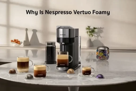 why is nespresso vertuo foamy