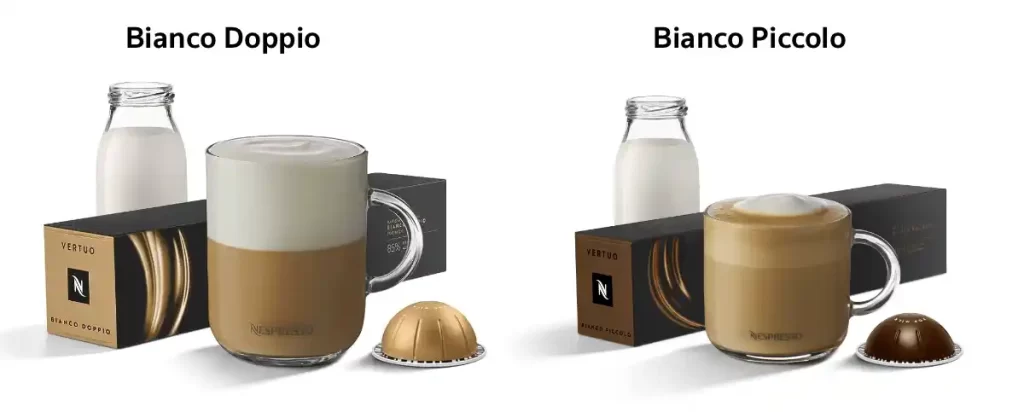 Nespresso Bianco Doppio vs Bianco Piccolo