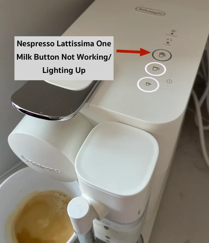 Simple Fix for Nespresso Lattissima One Milk Button Not Working
