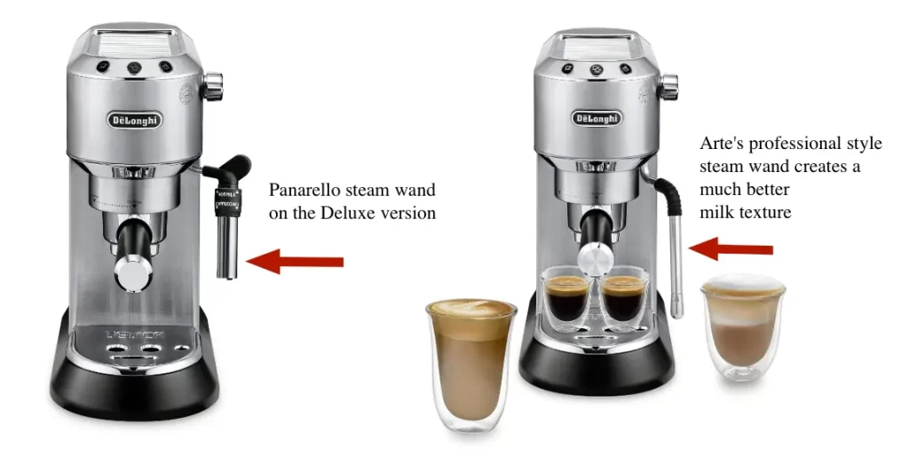 DeLonghi Dedica Arte EC885M vs Deluxe EC685M