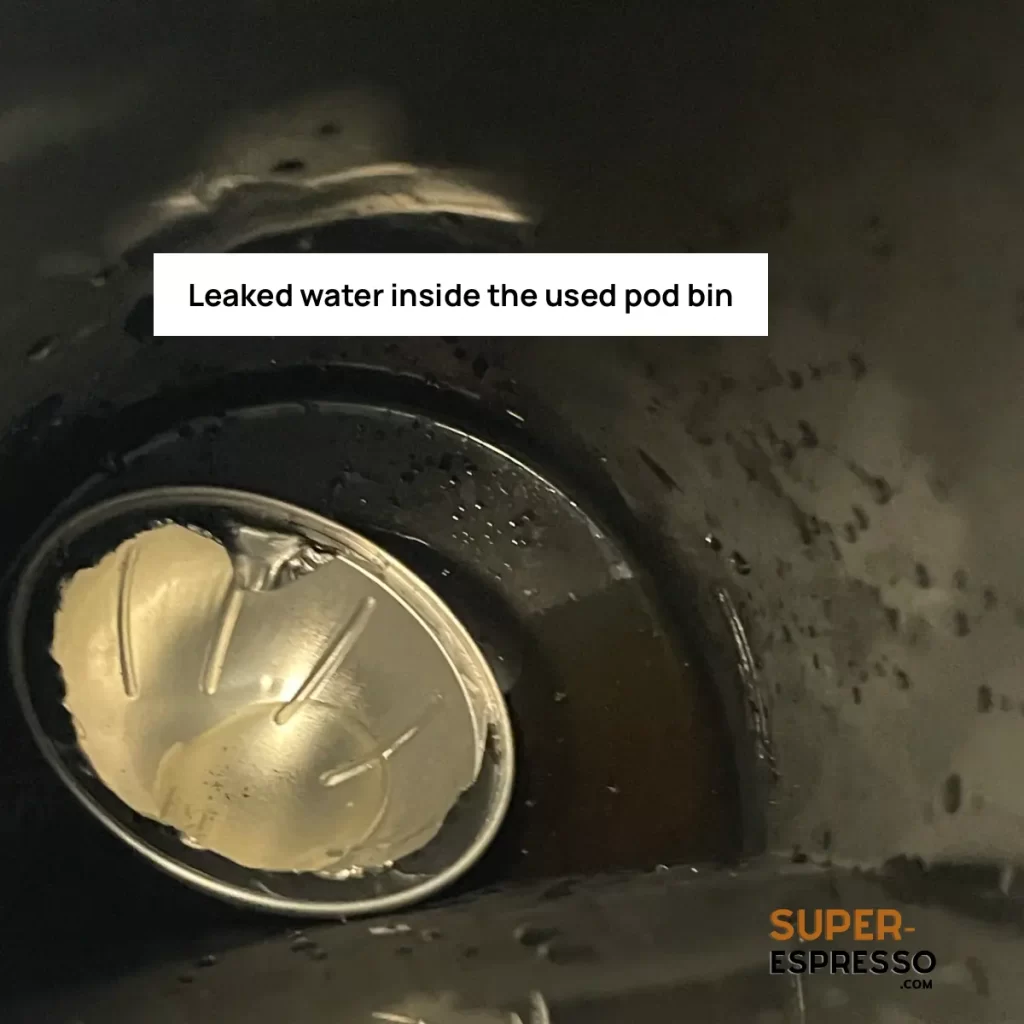 Nespresso hot water leaking